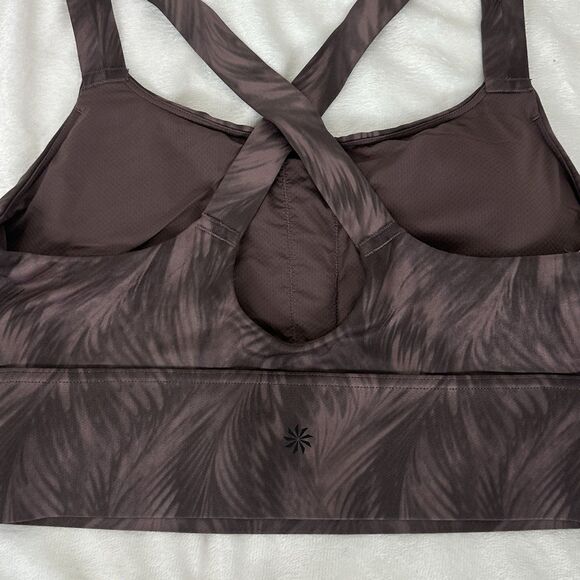 ATHLETA Aurora Scoop Sports Bra D-DD Size M Purpleish brown - Picture 6 of 10